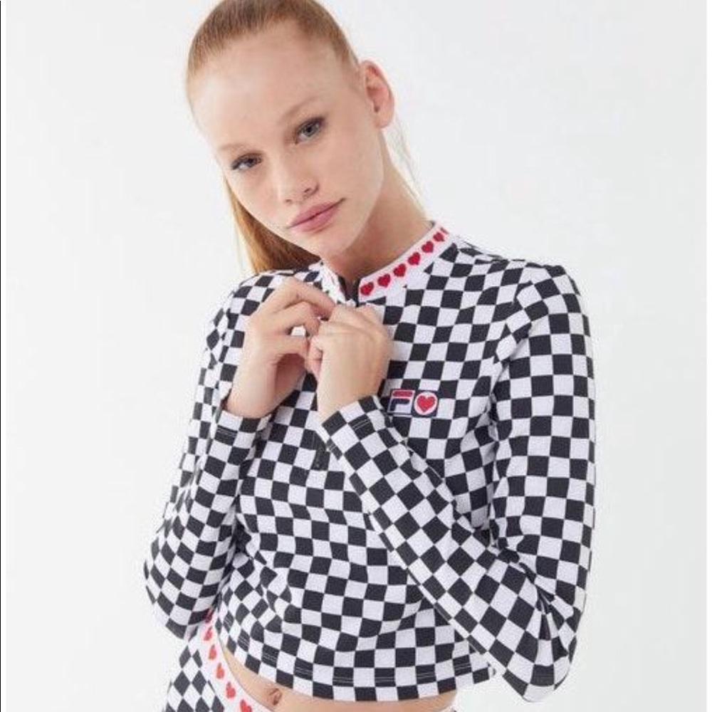 FILA x UO Checkered Crop Top
